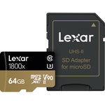 Lexar 64GB 1800x UHS-II microSDXC Memory Card